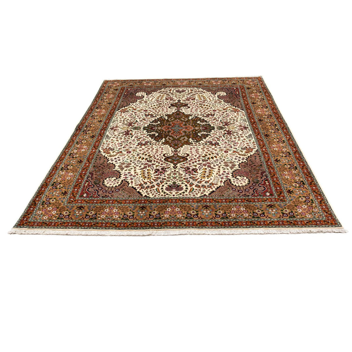 Perzisch tapijt - Tabriz - Royal - 295 x 205 cm - beige
