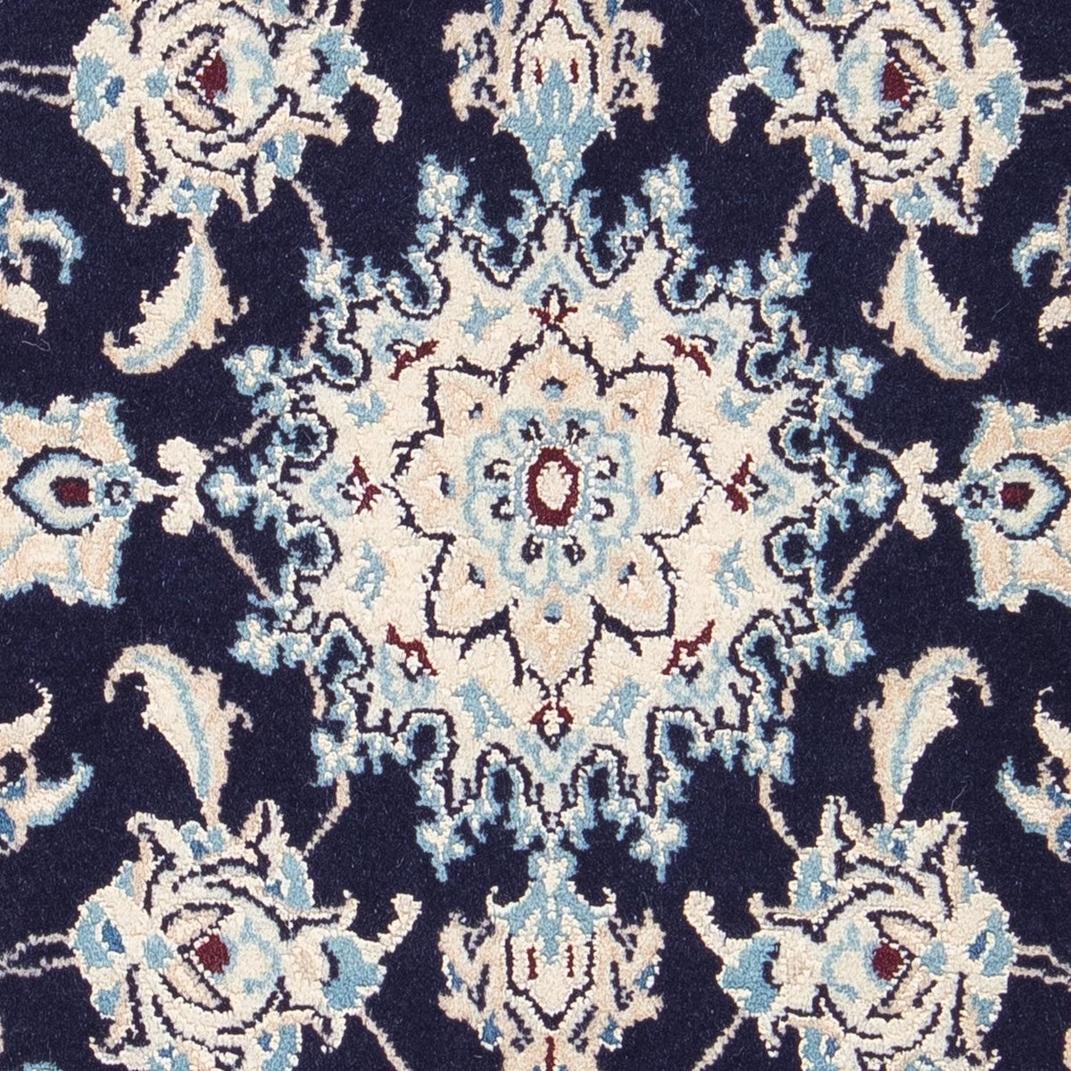 Perzisch tapijt - Nain - Koninklijk - 90 x 58 cm - donkerblauw