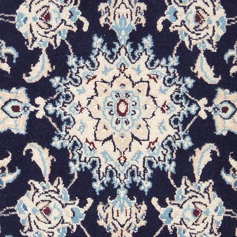 Perzisch tapijt - Nain - Koninklijk - 90 x 58 cm - donkerblauw