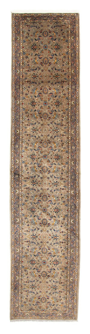Loper Perzisch tapijt - Keshan - 503 x 104 cm - beige
