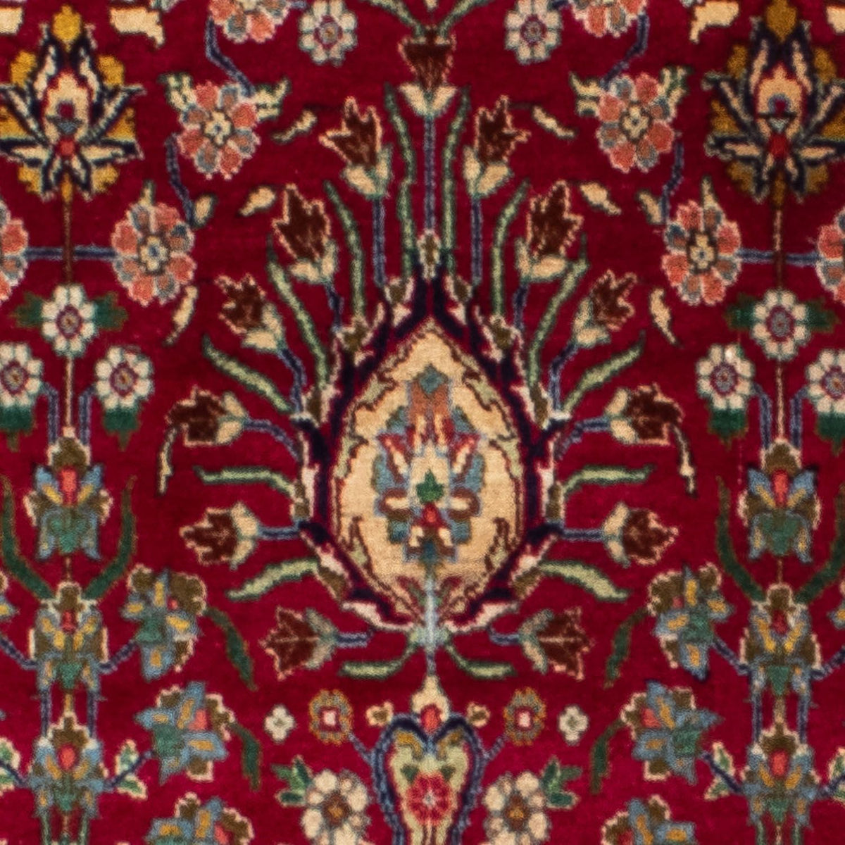 Loper Perzisch tapijt - Tabriz - 265 x 106 cm - donkerrood