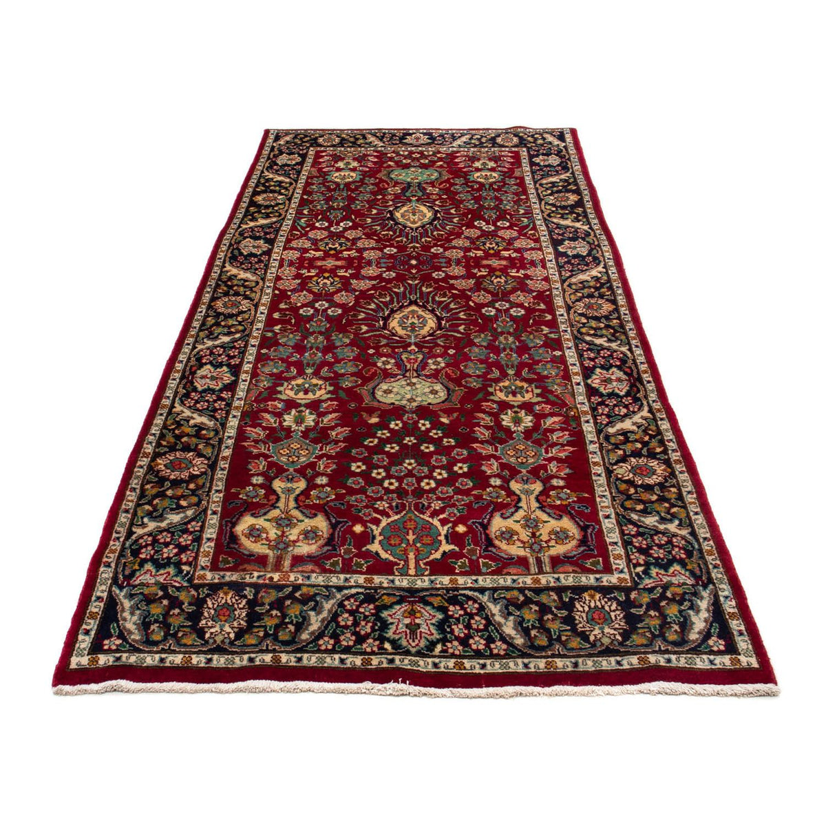Loper Perzisch tapijt - Tabriz - 265 x 106 cm - donkerrood