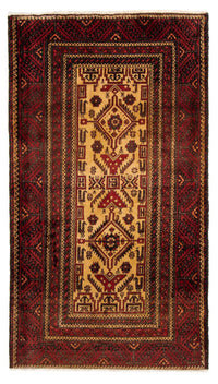 Loper Baluch tapijt - 202 x 113 cm - rood