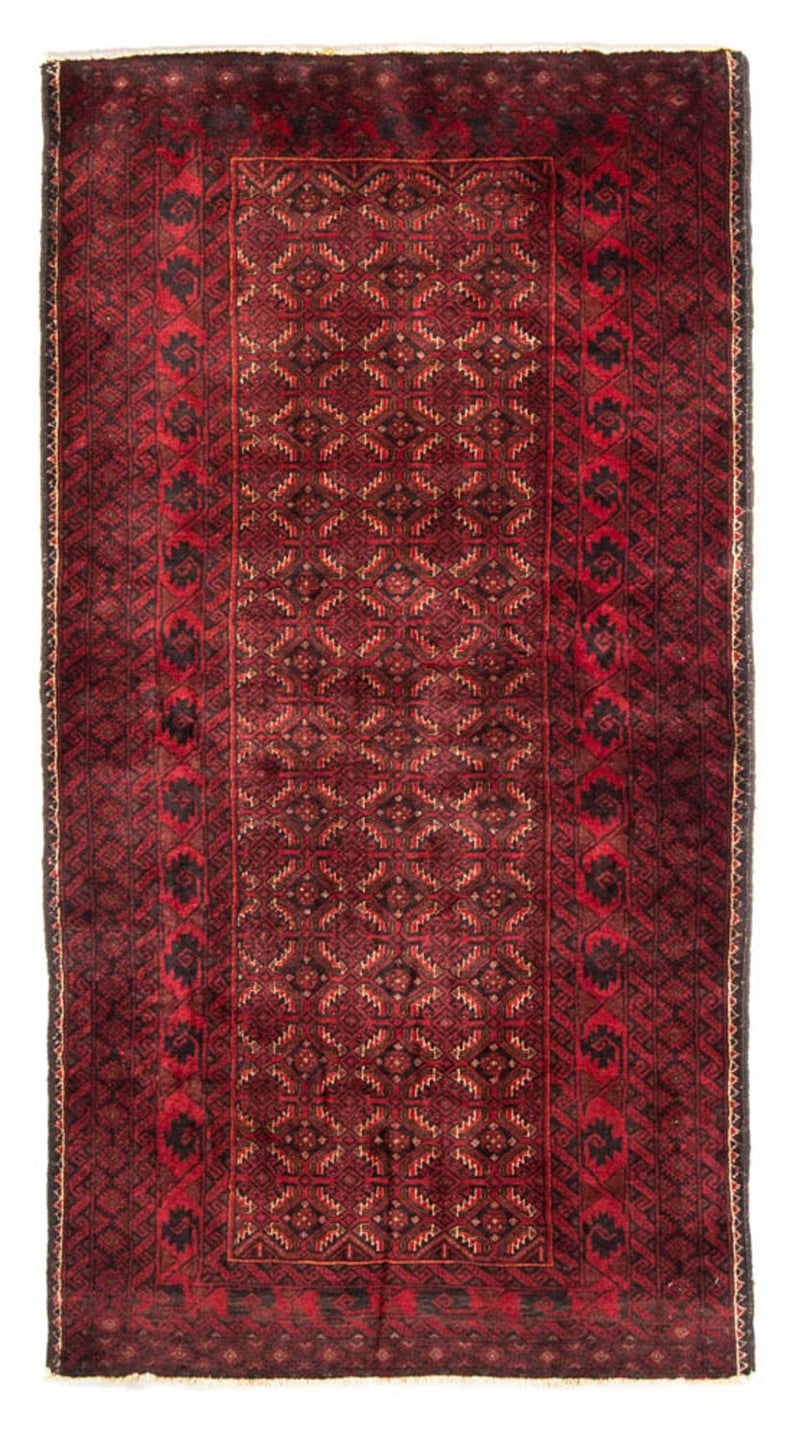 Loper Baluch tapijt - 216 x 107 cm - donkerrood