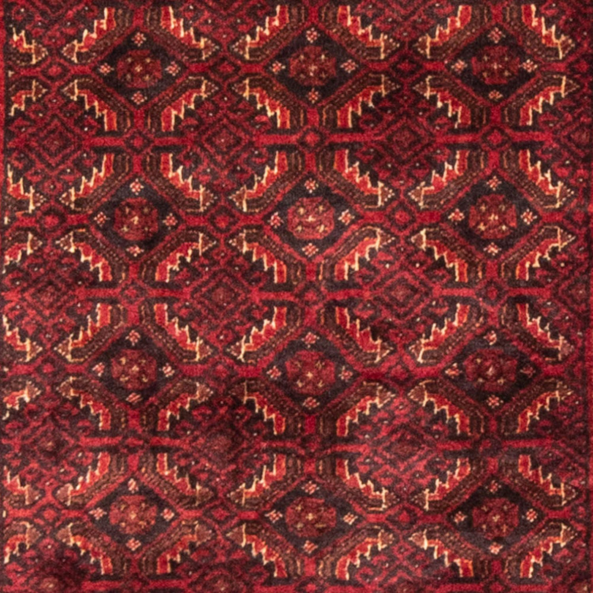 Loper Baluch tapijt - 216 x 107 cm - donkerrood