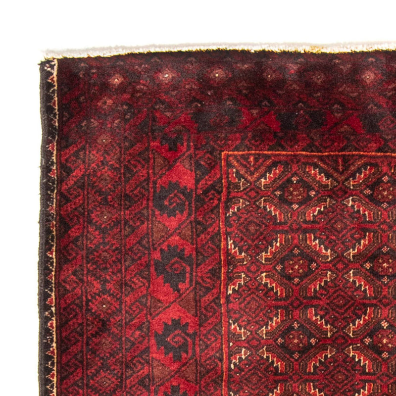 Loper Baluch tapijt - 216 x 107 cm - donkerrood