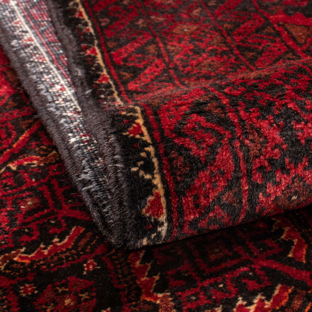 Loper Baluch tapijt - 216 x 107 cm - donkerrood