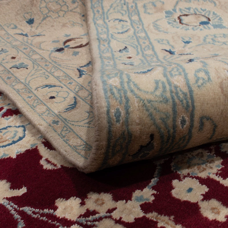 Perzisch tapijt - Nain - 338 x 244 cm - donkerrood