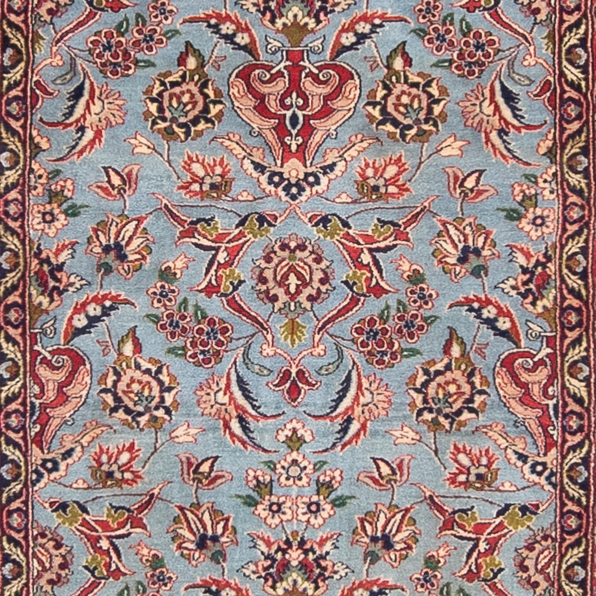 Loper Perzisch tapijt - Isfahan - Premium - 415 x 77 cm - veelkleurig