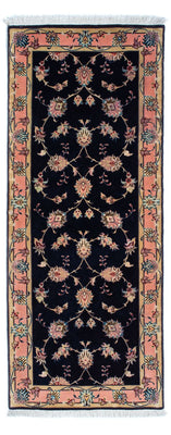 Loper Perzisch tapijt - Tabriz - Royal - 200 x 74 cm - donkerblauw
