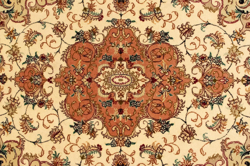 Perzisch tapijt - Tabriz - Royal - 143 x 103 cm - beige