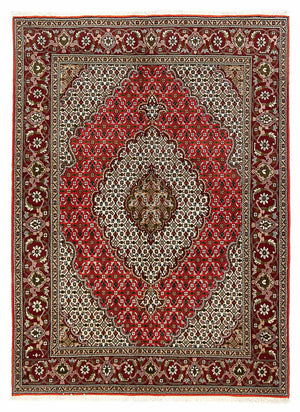 Perzisch tapijt - Tabriz - 198 x 148 cm - donkerrood
