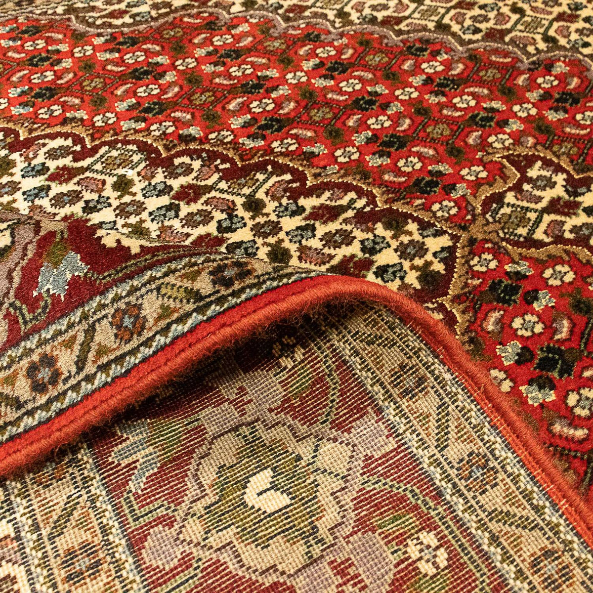 Perzisch tapijt - Tabriz - 198 x 148 cm - donkerrood