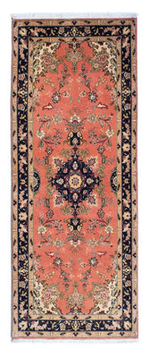 Loper Perzisch tapijt - Tabriz - Royal - 206 x 82 cm - roest