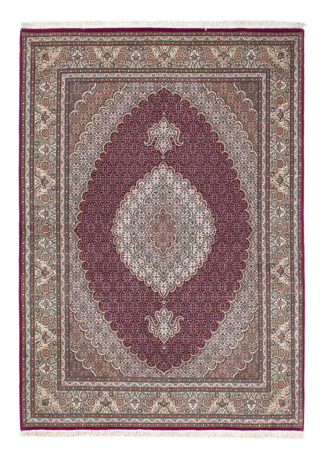 Perzisch tapijt - Tabriz - 208 x 150 cm - donkerrood