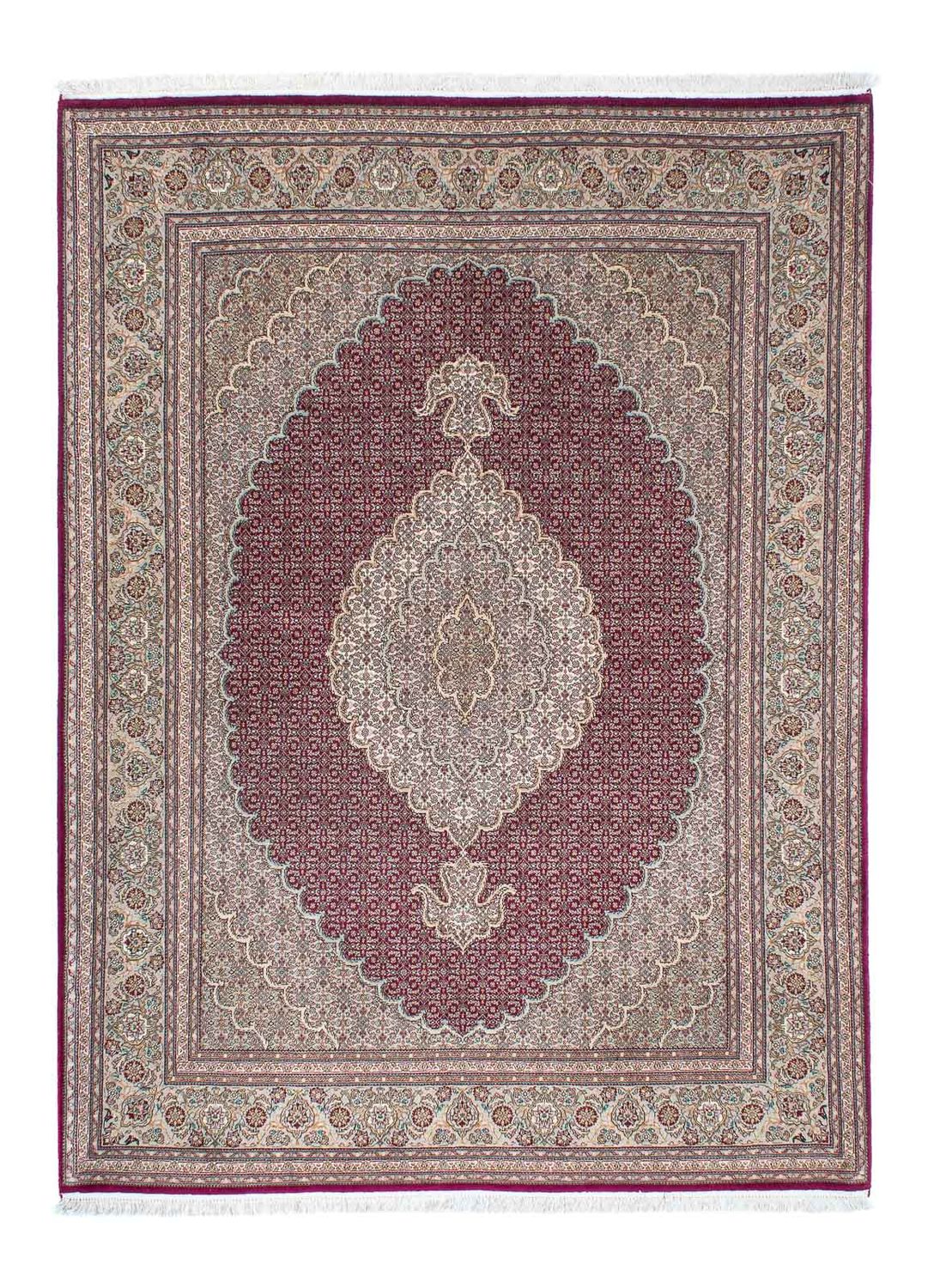 Perzisch tapijt - Tabriz - 209 x 153 cm - donkerrood