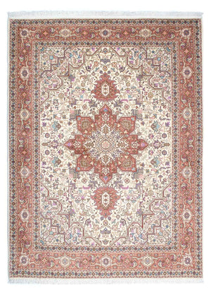 Perzisch tapijt - Tabriz - Royal - 205 x 150 cm - beige