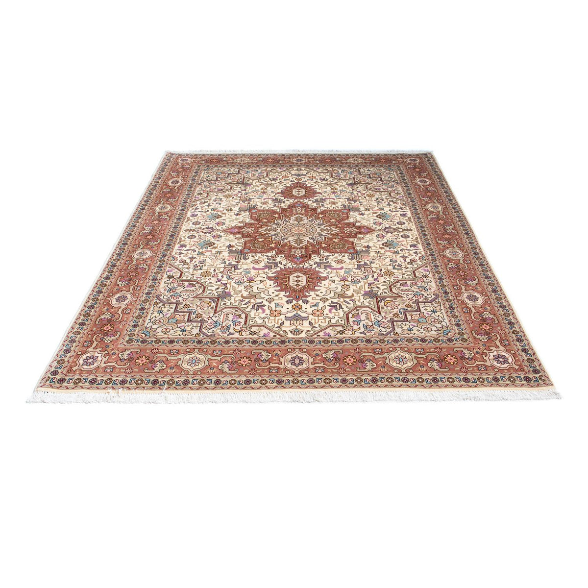 Perzisch tapijt - Tabriz - Royal - 205 x 150 cm - beige