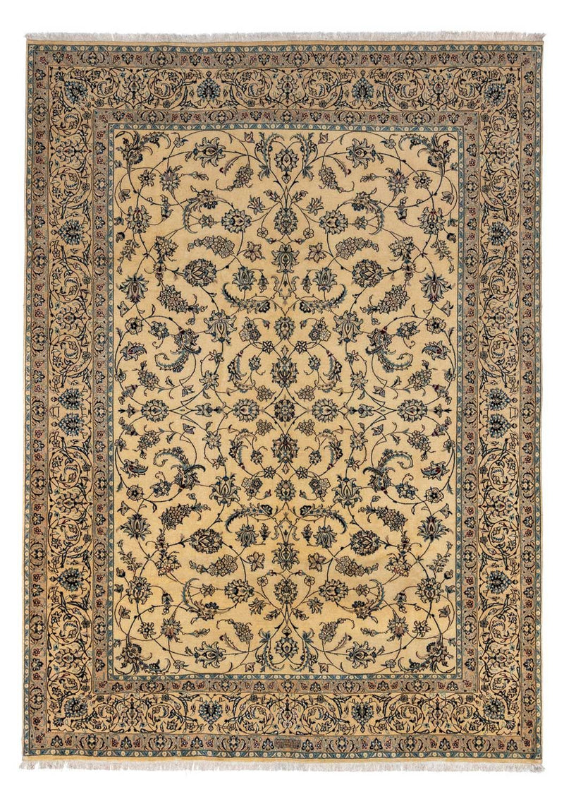 Perzisch tapijt - Nain - Koninklijk - 348 x 251 cm - beige