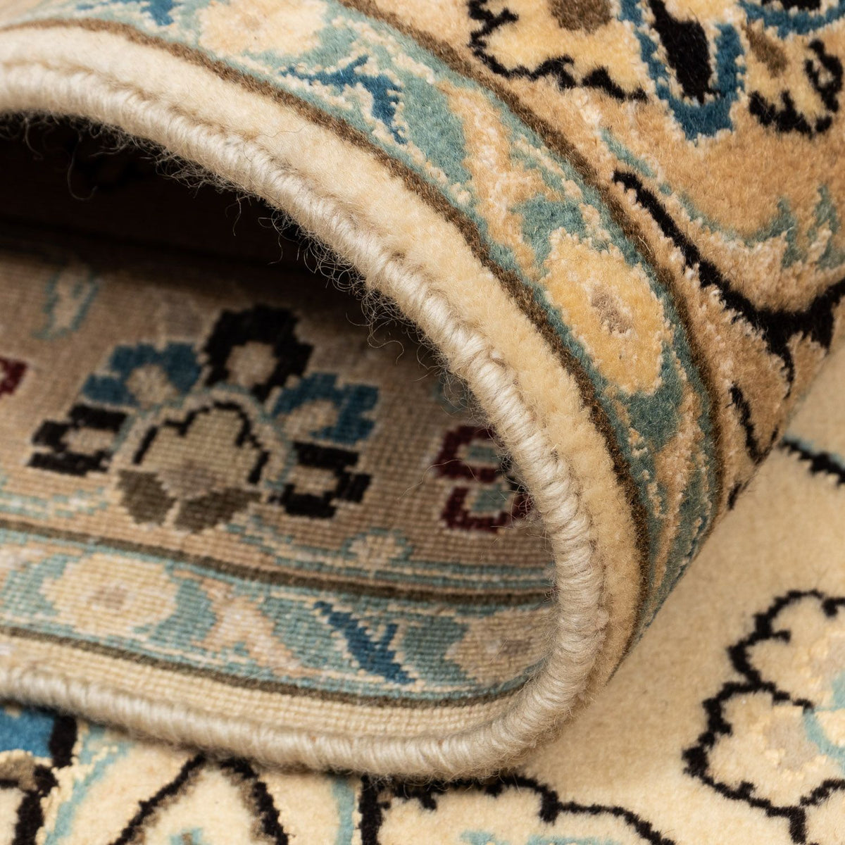 Perzisch tapijt - Nain - Koninklijk - 348 x 251 cm - beige