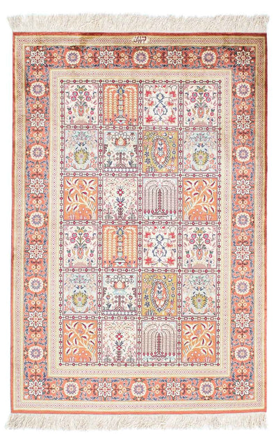 Qom Tapijt 100x150cm - Perzisch tapijt