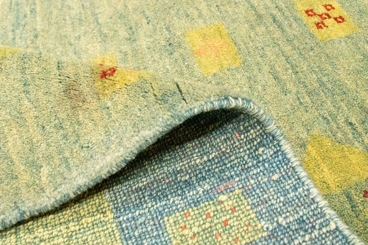 Gabbeh tapijt - Perzisch - 218 x 175 cm - lichtgroen