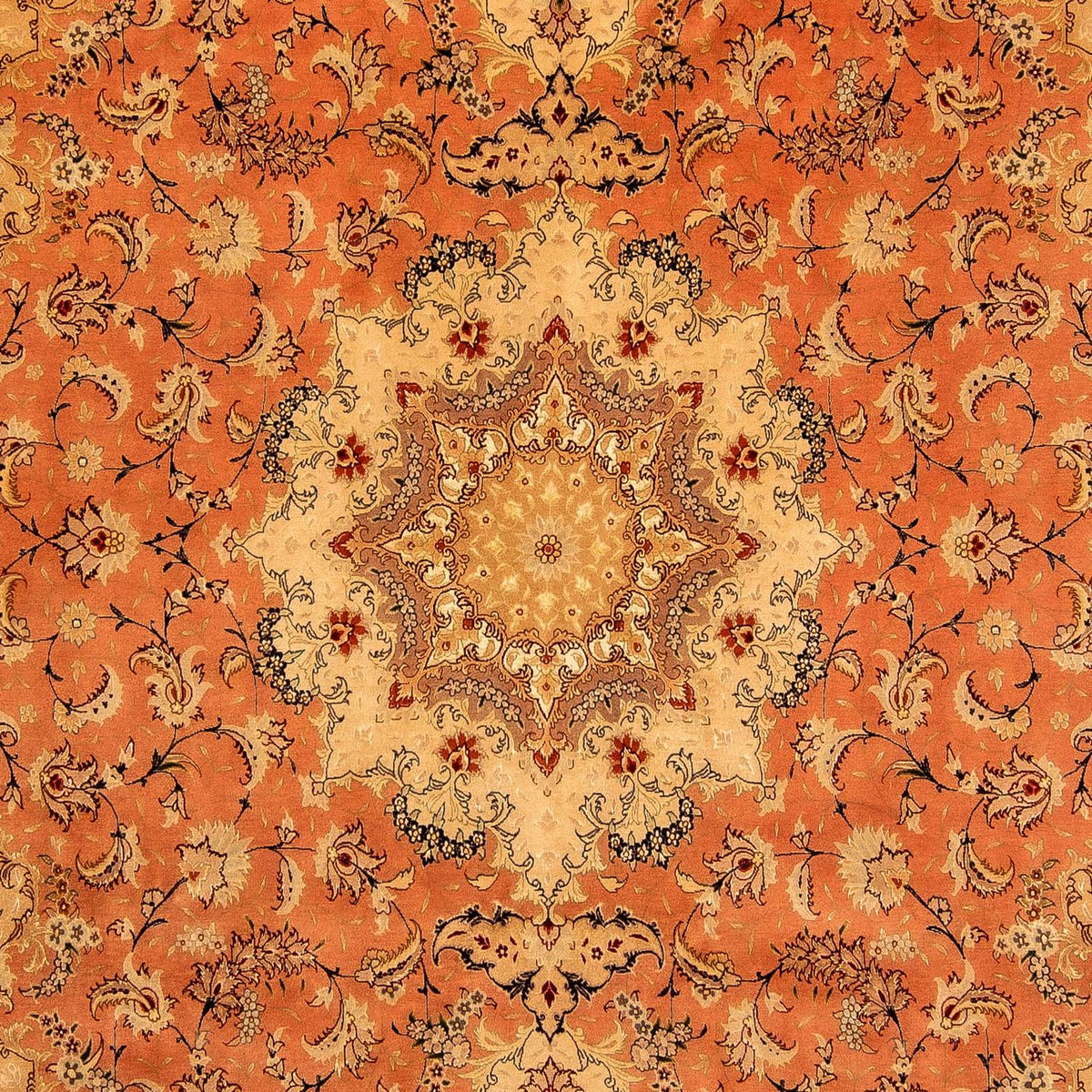 Perzisch tapijt - Tabriz - Royal - 353 x 246 cm - roest
