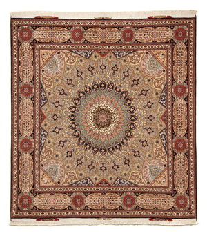 Perzisch tapijt - Tabriz - Royal vierkant  - 206 x 204 cm - veelkleurig