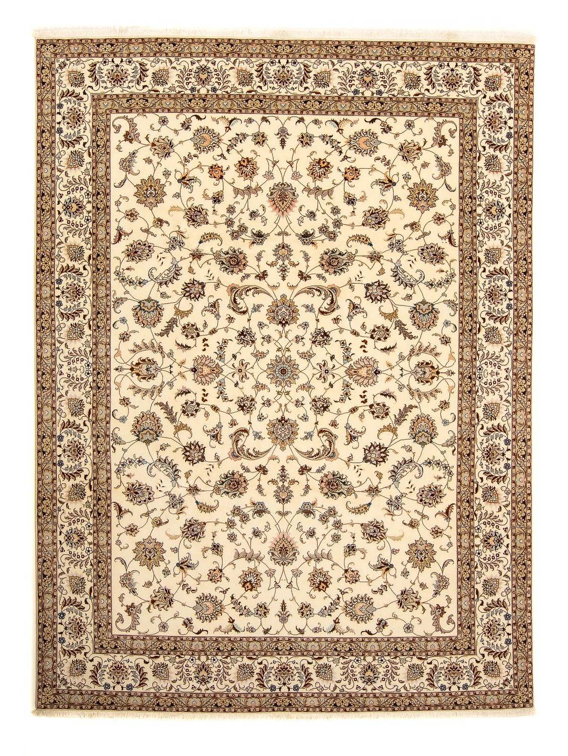 Perzisch tapijt - Tabriz - Royal - 357 x 247 cm - beige