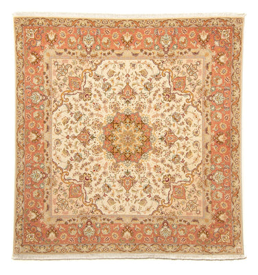 Perzisch tapijt - Tabriz - Royal vierkant  - 212 x 205 cm - beige