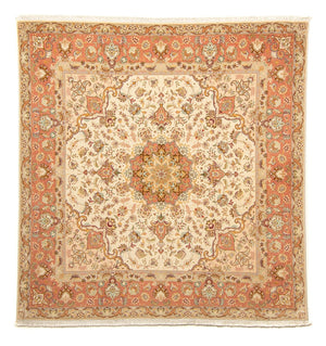 Perzisch tapijt - Tabriz - Royal vierkant  - 212 x 205 cm - beige