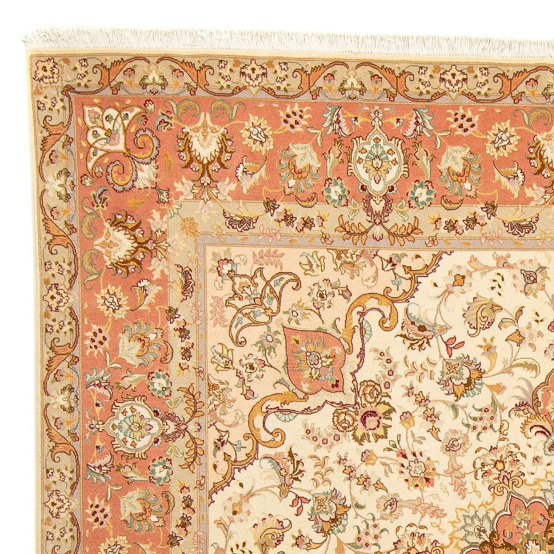 Perzisch tapijt - Tabriz - Royal vierkant  - 212 x 205 cm - beige