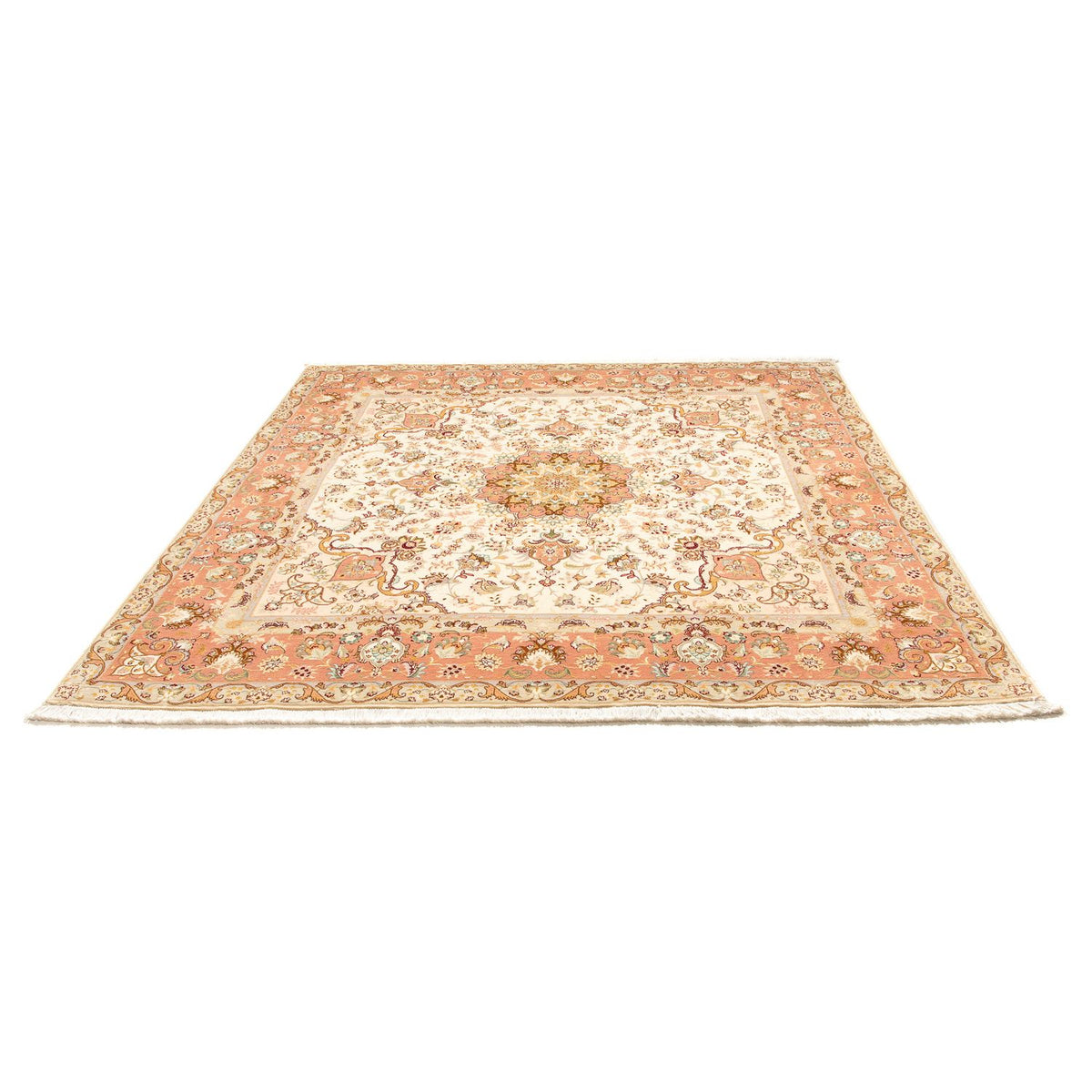 Perzisch tapijt - Tabriz - Royal vierkant  - 212 x 205 cm - beige