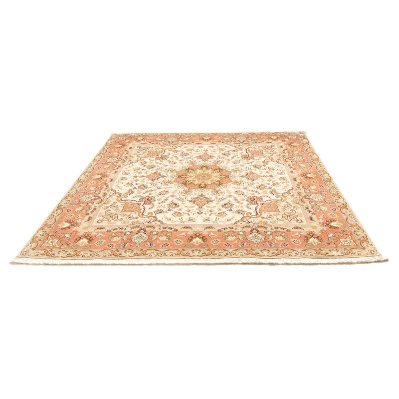 Perzisch tapijt - Tabriz - Royal vierkant  - 212 x 205 cm - beige