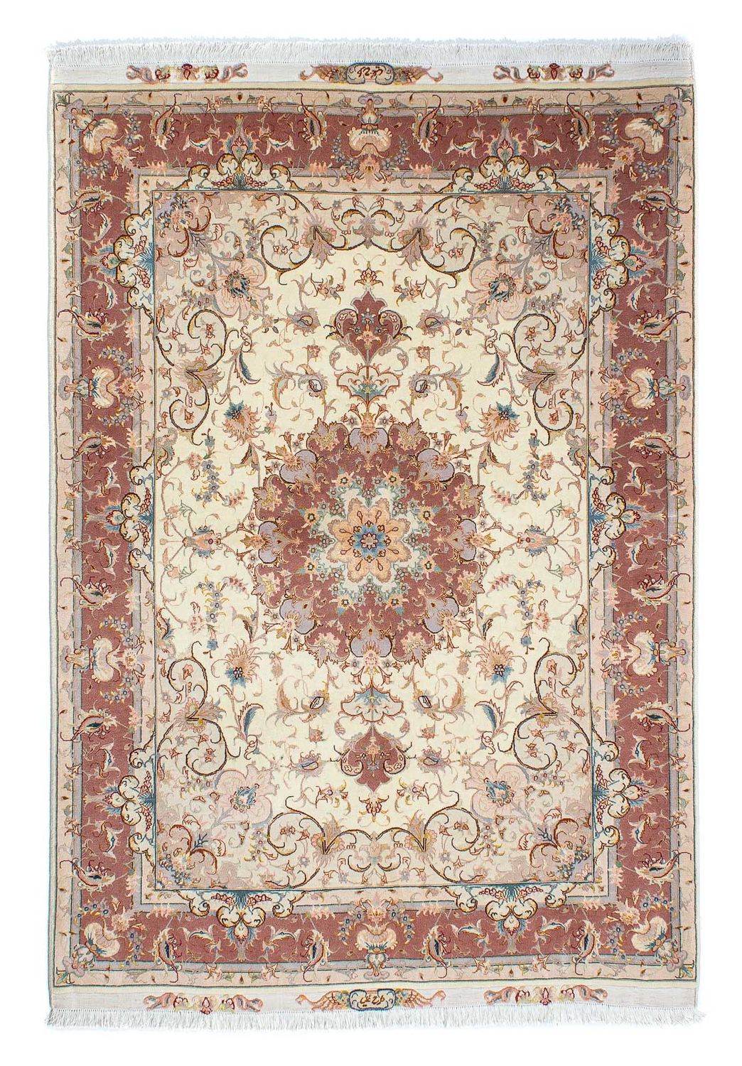 Perzisch tapijt - Tabriz - Royal - 213 x 149 cm - beige