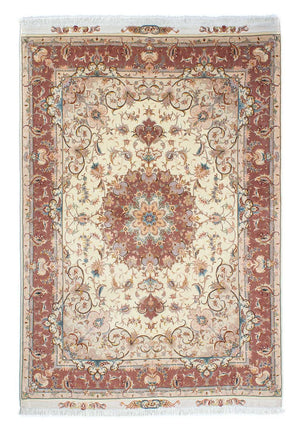 Perzisch tapijt - Tabriz - Royal - 213 x 149 cm - beige