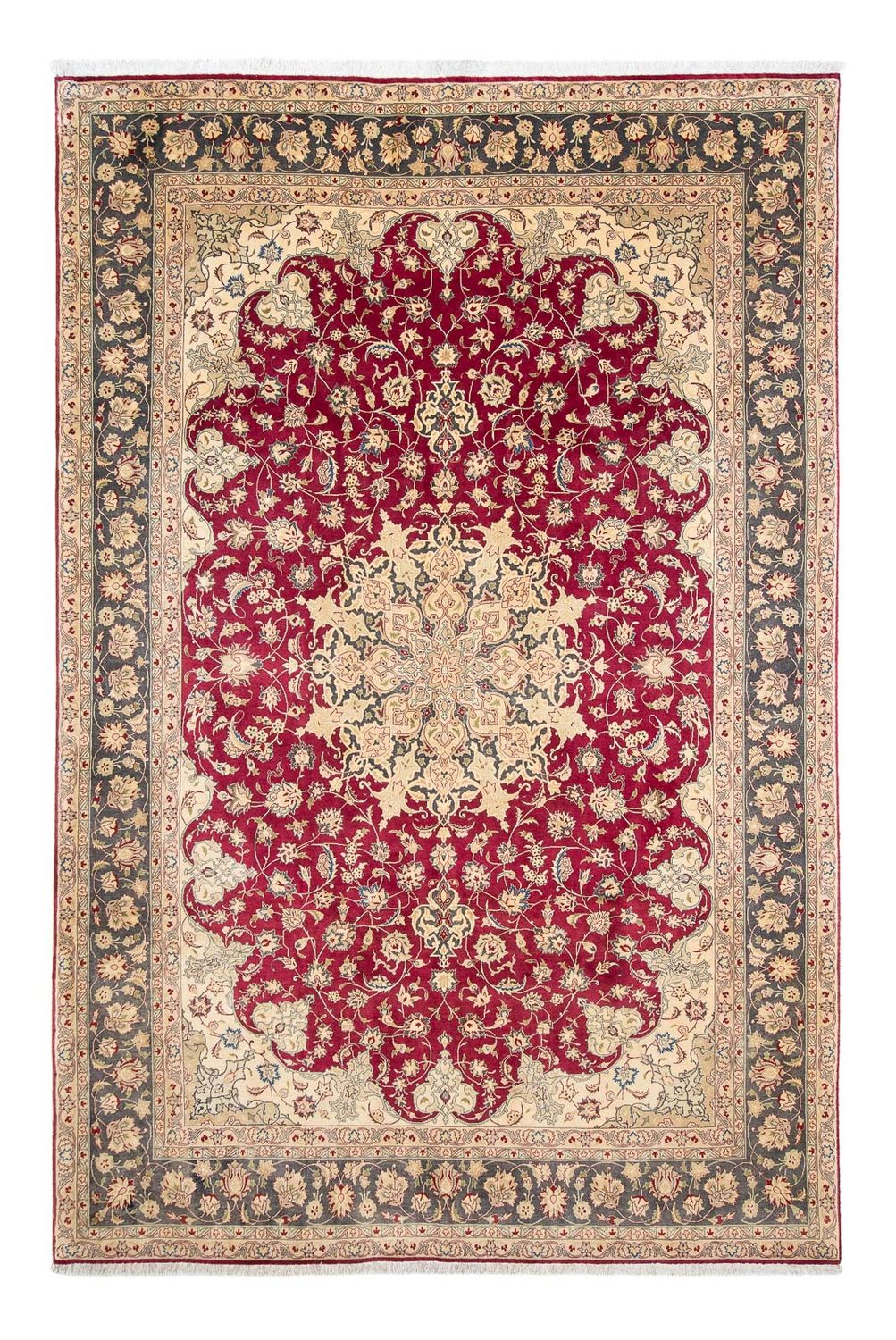 Perzisch tapijt - Tabriz - Royal - 300 x 202 cm - donkerrood