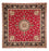 Perzisch tapijt - Tabriz - Royal vierkant  - 254 x 254 cm - rood