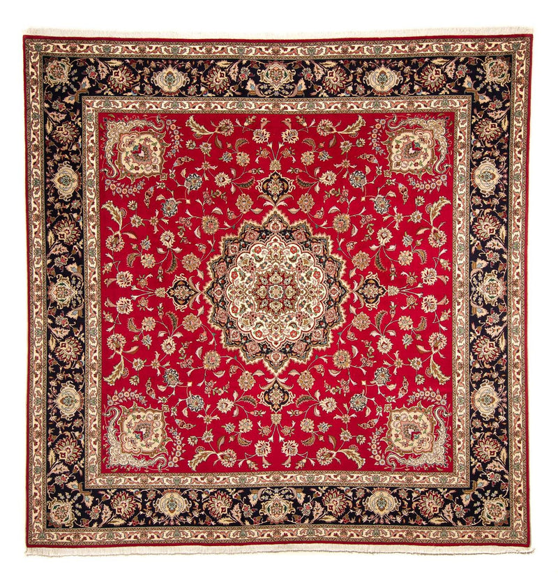 Perzisch tapijt - Tabriz - Royal vierkant  - 254 x 254 cm - rood