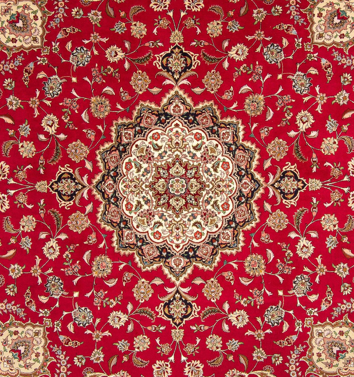 Perzisch tapijt - Tabriz - Royal vierkant  - 254 x 254 cm - rood