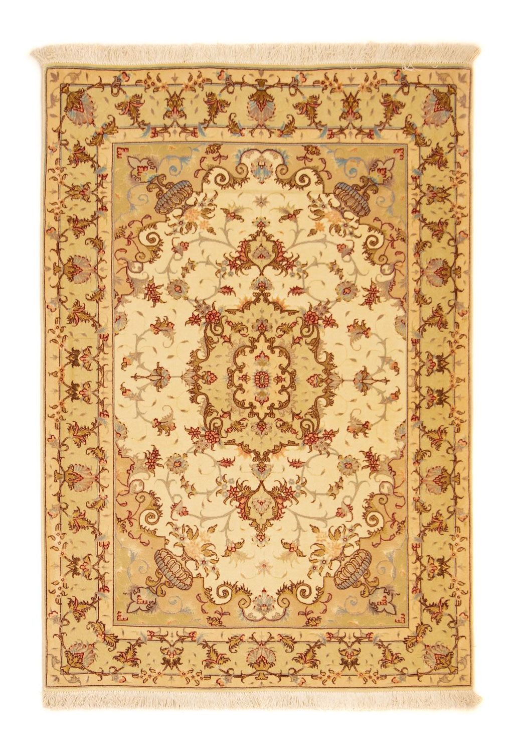 Perzisch tapijt - Tabriz - Royal - 148 x 103 cm - beige