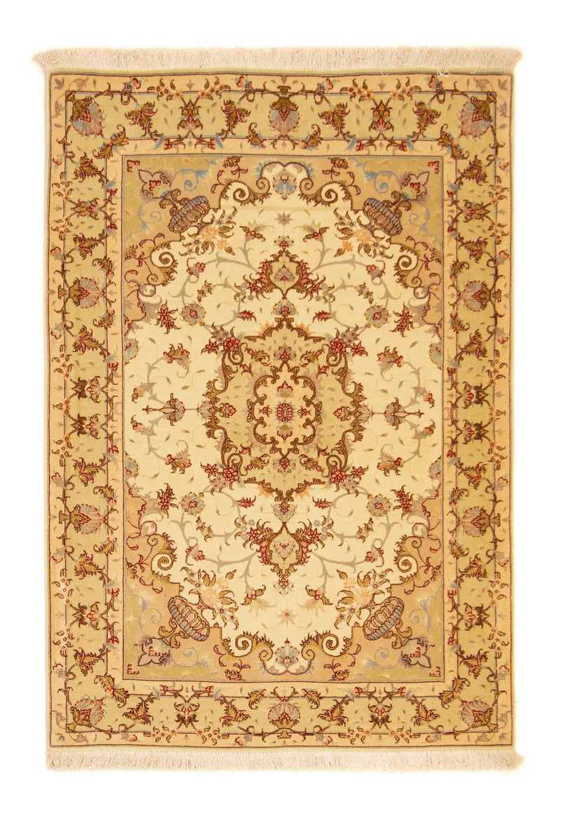 Perzisch tapijt - Tabriz - Royal - 148 x 103 cm - beige
