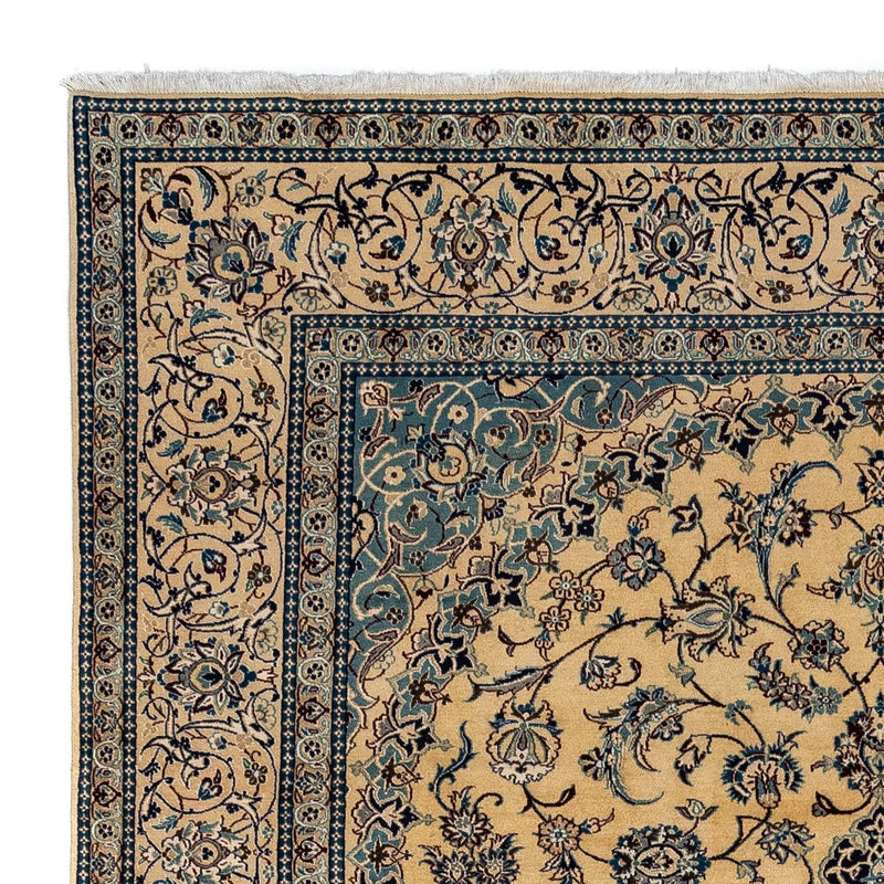 Perzisch tapijt - Nain - Koninklijk - 363 x 245 cm - beige