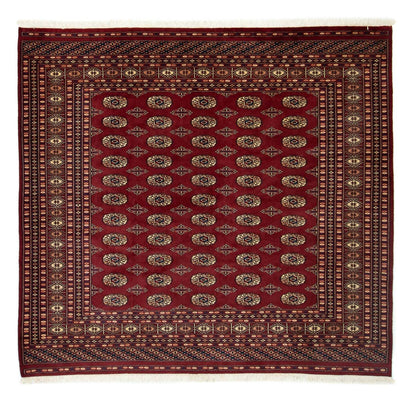 Afghaans tapijt - Bukhara vierkant  - 205 x 193 cm - rood