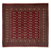 Afghaans tapijt - Bukhara vierkant  - 205 x 193 cm - rood