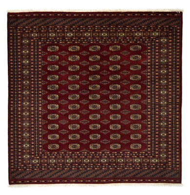 Afghaans tapijt - Bukhara vierkant  - 205 x 205 cm - rood