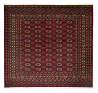 Afghaans tapijt - Bukhara vierkant  - 205 x 195 cm - rood