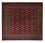 Afghaans tapijt - Bukhara vierkant  - 205 x 195 cm - rood