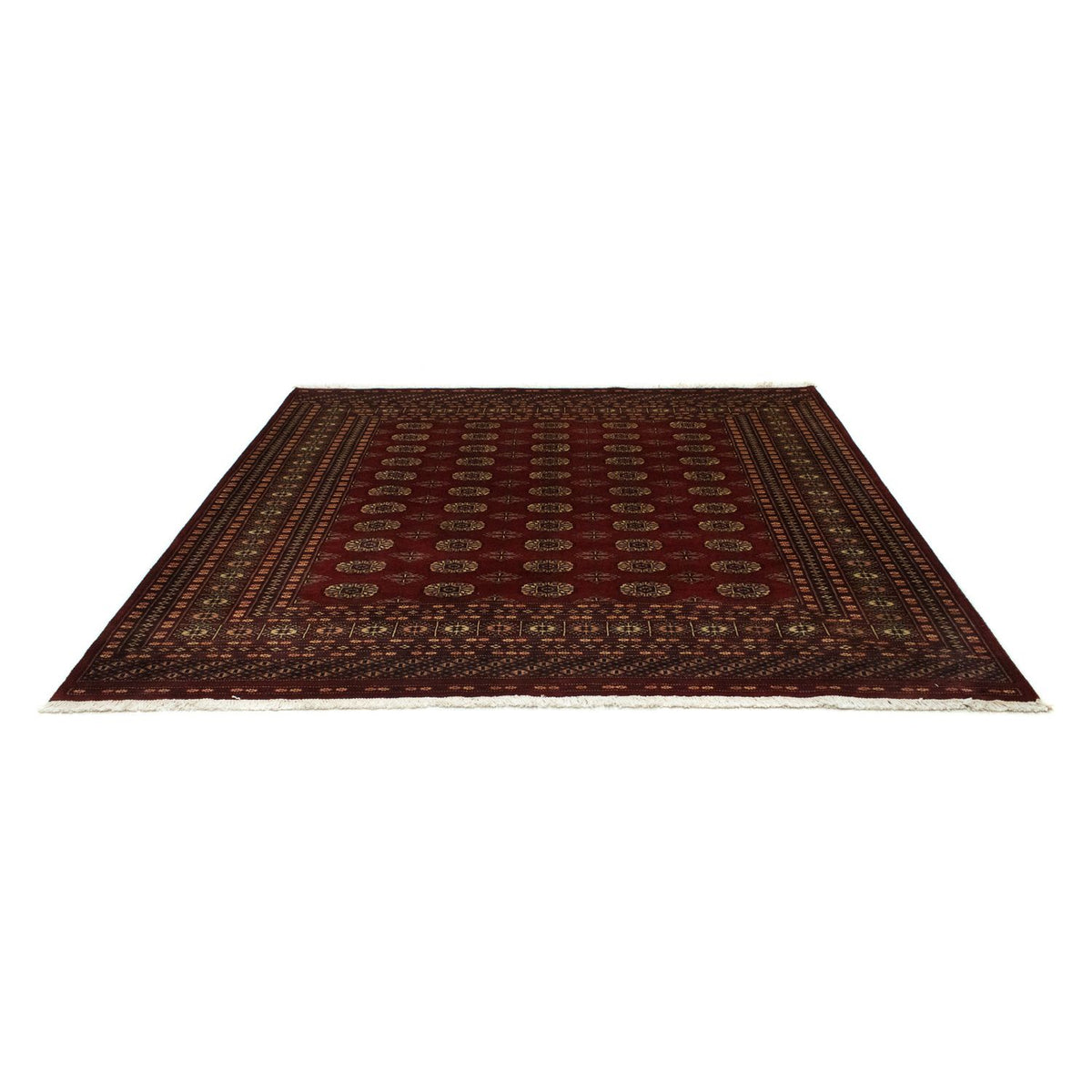 Afghaans tapijt - Bukhara vierkant  - 205 x 195 cm - rood