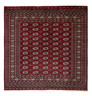 Afghaans tapijt - Bukhara vierkant  - 203 x 199 cm - rood